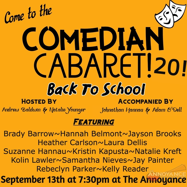 Comedian Cabaret 20: Back to School