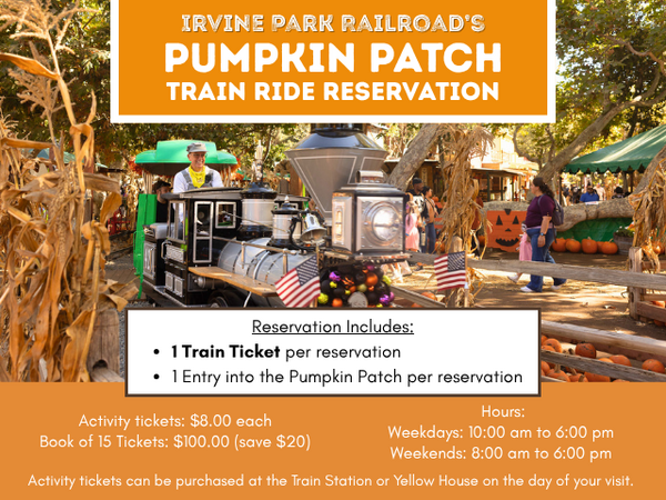 Pumpkin Patch Train Ride Reservation