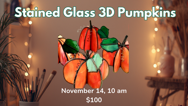 Stained Glass 3D Pumpkins
