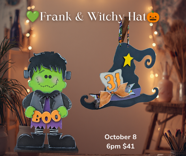 🎃 Frank & Witchy 31: Halloween Wood-Painting Workshop