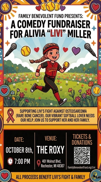 Comedy Fundraiser for Alivia "Livi" Miller