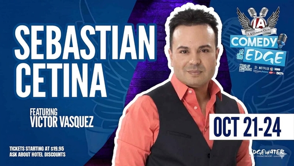 Comedian Sebastian Cetina w/ Victor Vasquez