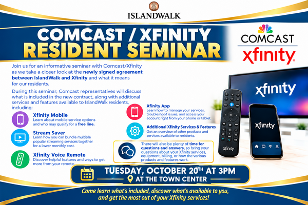 Comcast/Xfinity Resident Seminar