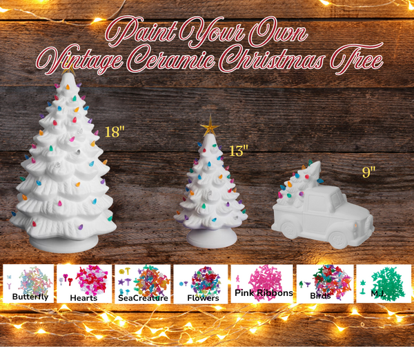 🎄 Paint Your Own Vintage Ceramic Christmas Tree🎄