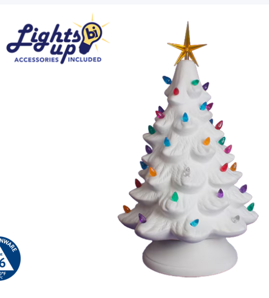 🎄 Paint Your Own Vintage Ceramic Christmas Tree🎄