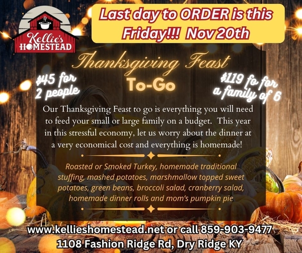 Thanksgiving Dinner TO-GO