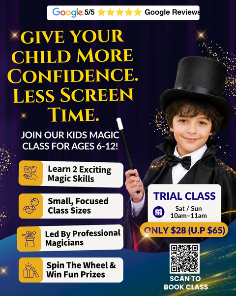 (Kids Magic Class – Ages 6–12) Learn Magic in 1 Hour