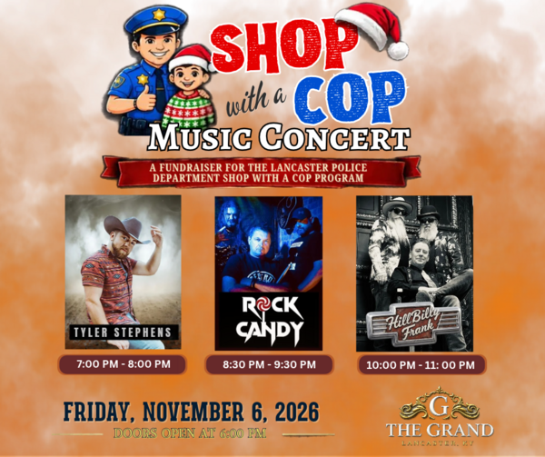 Shop with a Cop Fundraiser Music Concert