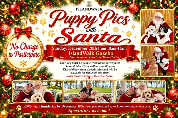 Puppy Pics with Santa