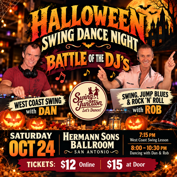 🎃 Halloween Swing Dance Night | Battle of the DJs — Dan vs. Rob!