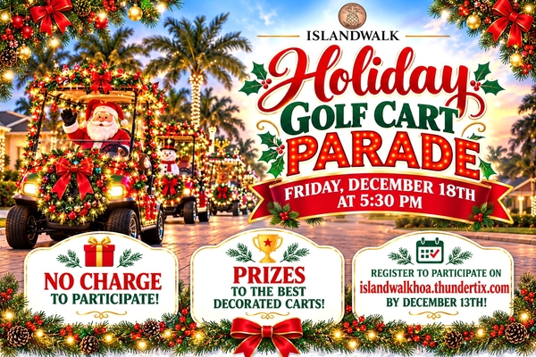 Holiday Golf Cart Parade