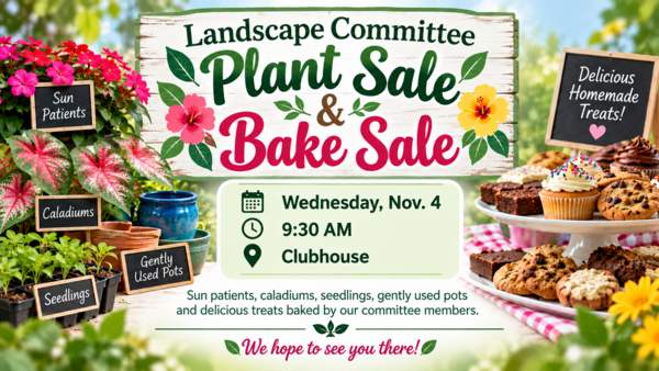Landscape Committee Plant Sale and Bake Sale