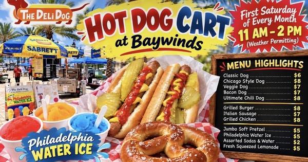 Deli Dog Hot Dog Cart at Pool Deck 
