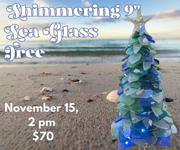 Shimmering Sea Glass Tree