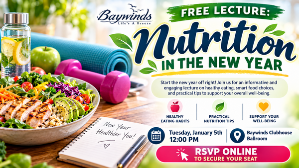 Free Lecture:  Nutrition in the New Year!