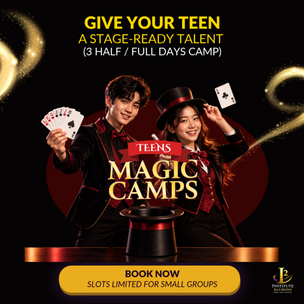 (Teen Magic Camp – Ages 13-18 ) 3-Half Days / 3-Full Days | Give Your Teen a Stage-Ready Talent