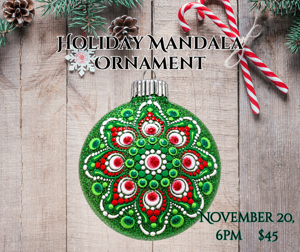 Holiday Dot Mandala Ornament