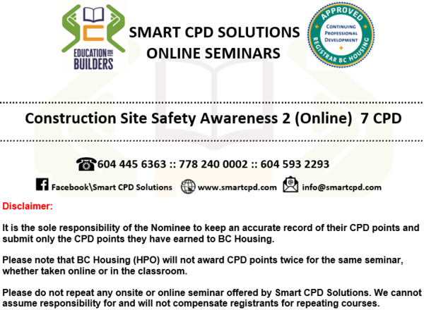 (Online) Construction Site Safety Awareness 2