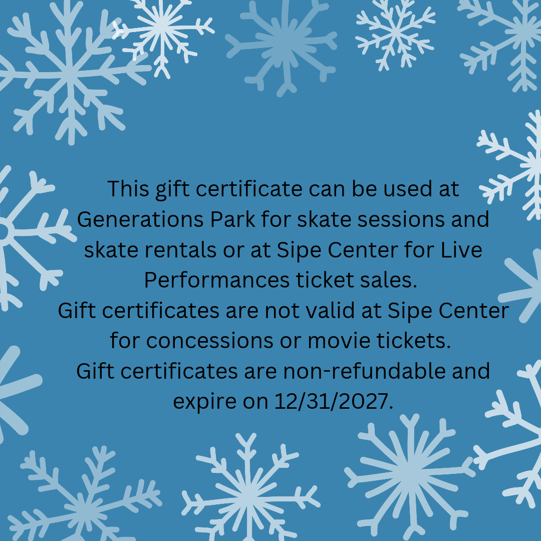 Gift certificate image