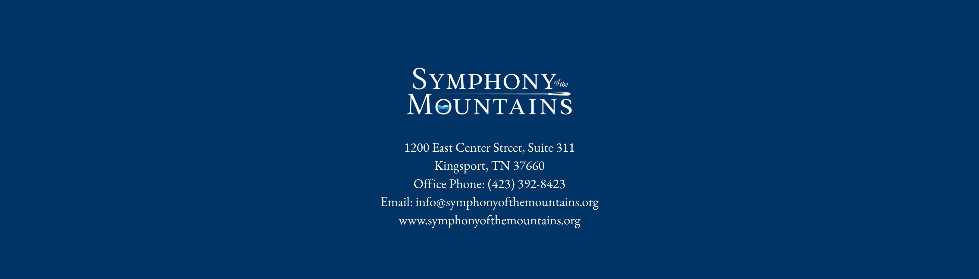 Symphony of the Mountains footer