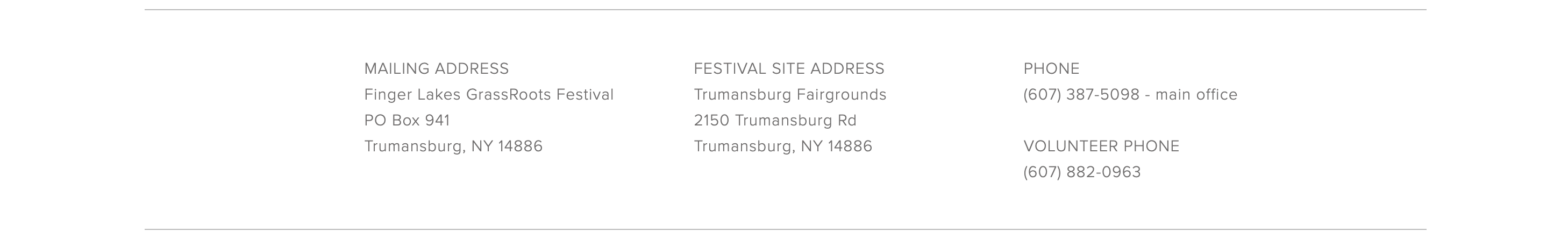 Finger Lakes GrassRoots Festival footer