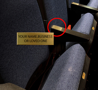 2026 Seat Plaques