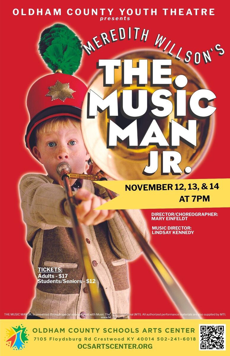 The Music Man, Jr. show poster